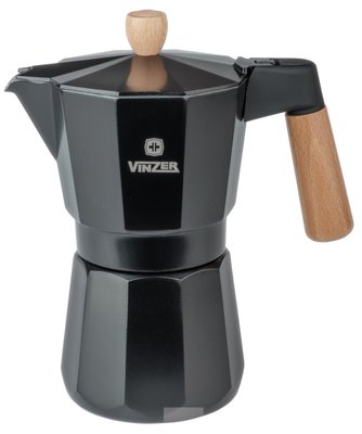 Гейзерная кофеварка Vinzer Latte Nero VZ-89382 300 мл VZ-89382 фото
