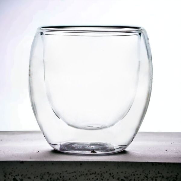 Стакан скляний з подвійними стінками (200мл) 81 фото